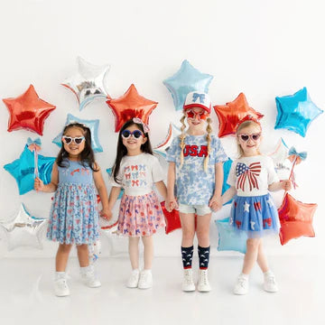 Patriotic Sequin Bow T Shirt